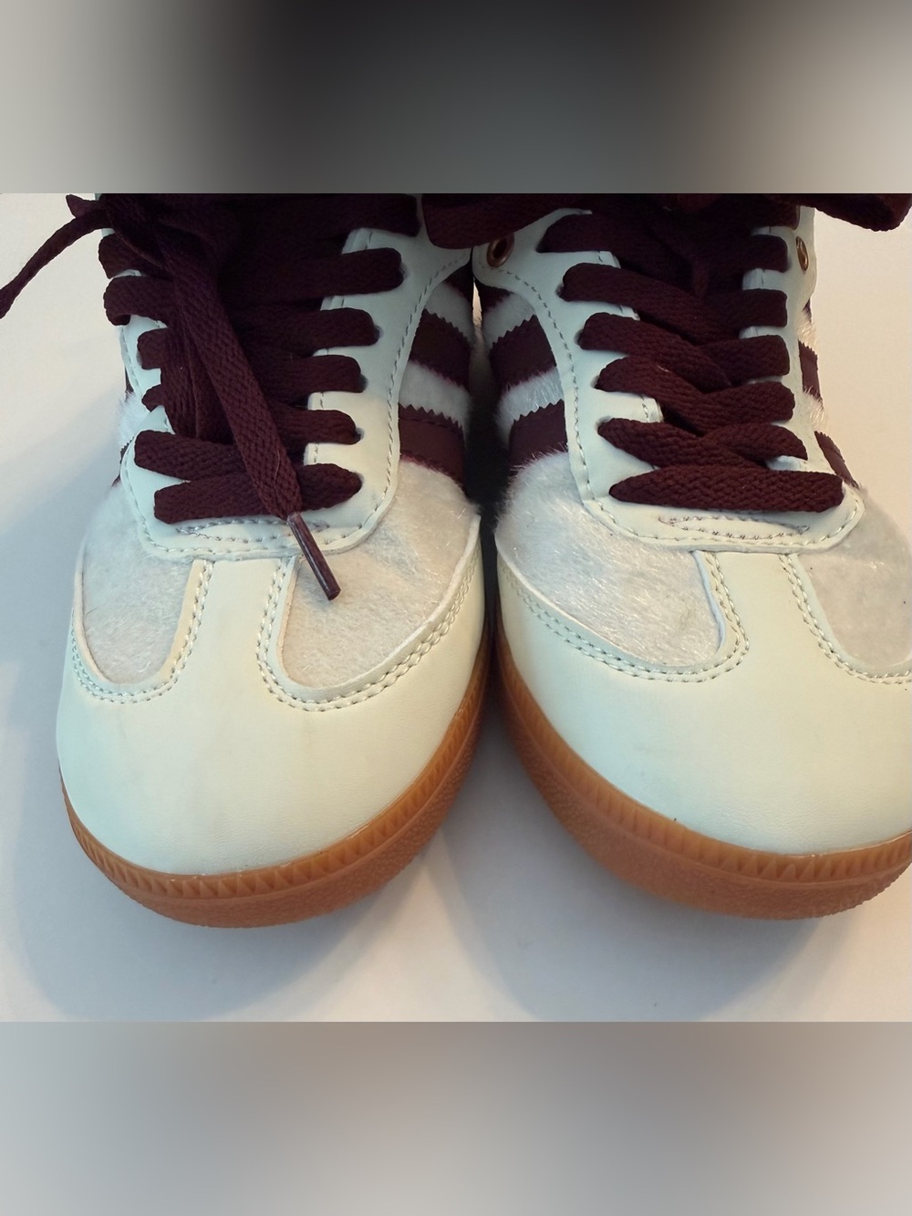 EUC! Wales Bonner x adidas Samba Pony 'Cream White', sz 6.5 (38FR) - Picture 2 of 14